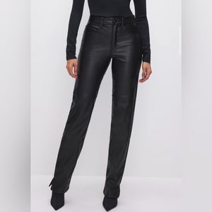 Good American Good Boy Faux leather pants size 12